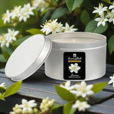 Jasmine Scented Candle in Silver Tin